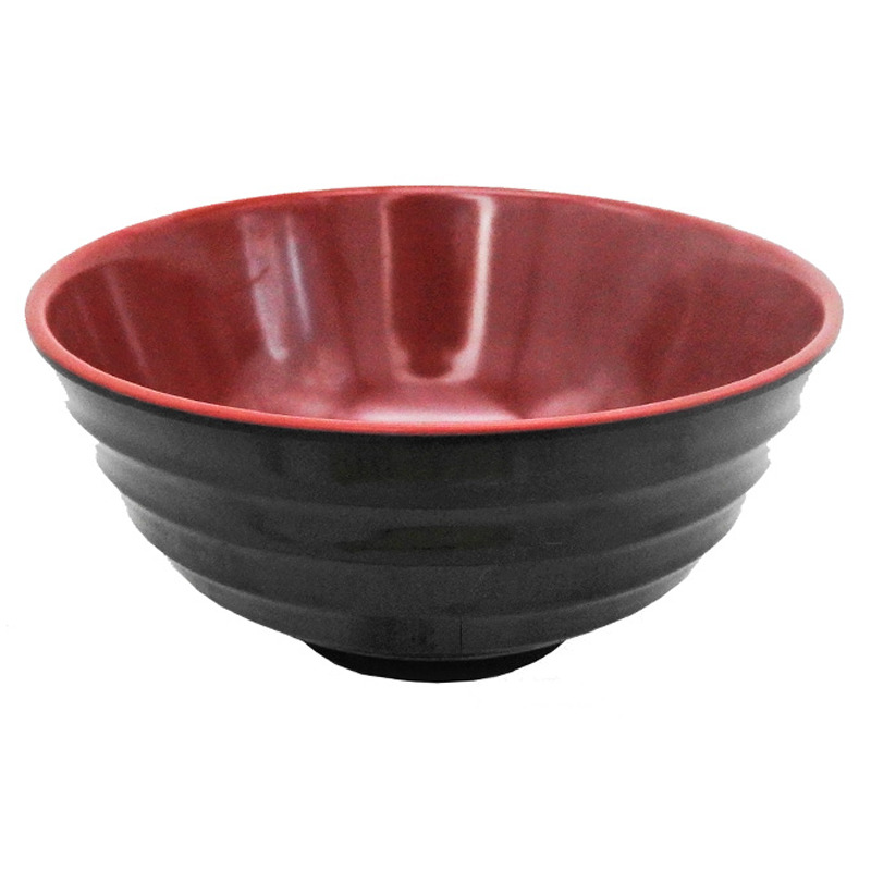 [900683/88449B] CUENCO PLASTICO 塑红黑纹边汤碗 /96