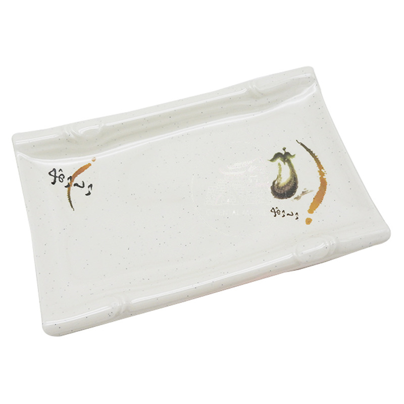 PLATO RECTANGULO SUSHI PLASTICO 塑喔伊细寿司方盘 26cm/72