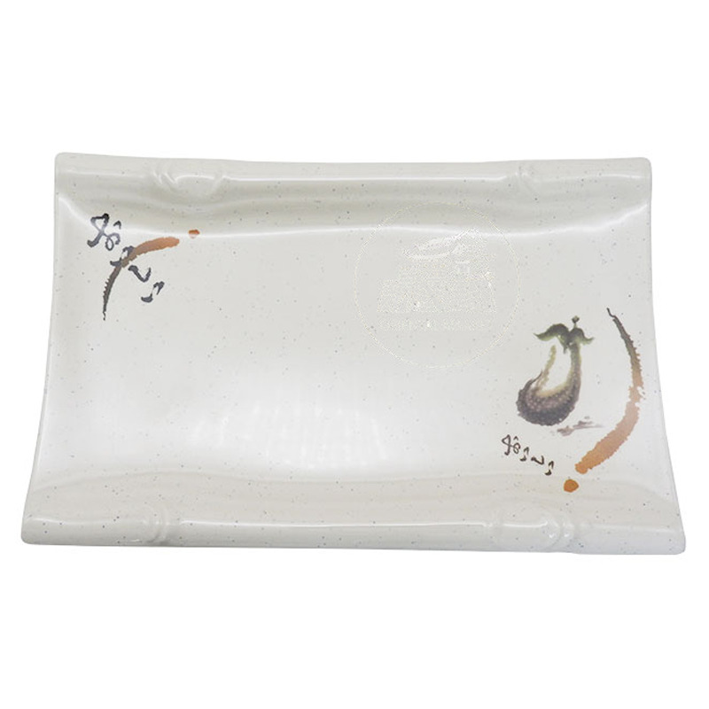 PLATO RECTANGULO SUSHI PLASTICO 塑喔伊细寿司方盘 31cm/72