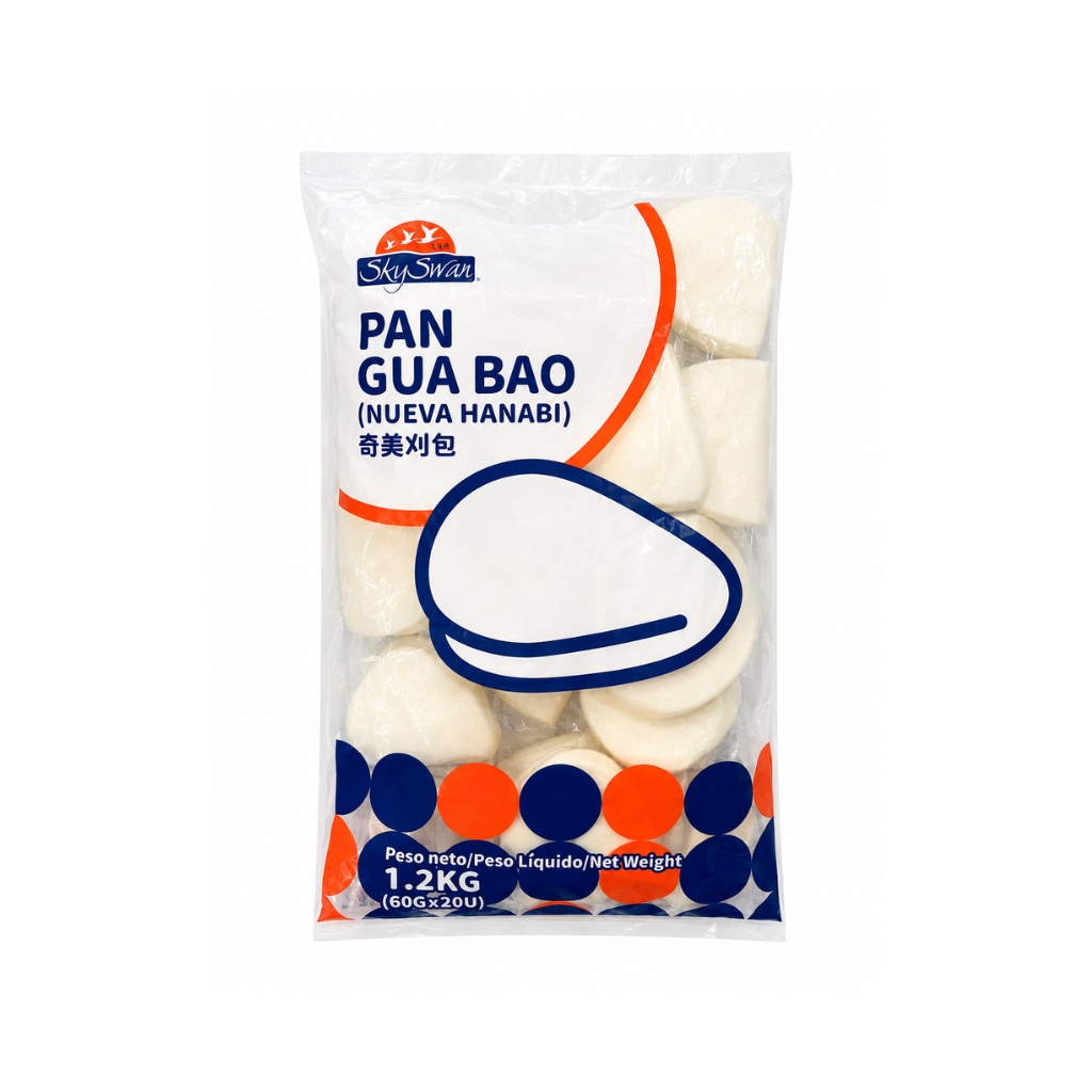 PAN BAO CONGELADO *SKYSWAN* 天鹅牌(奇美)冻大刈包 1,2kg/20u/6