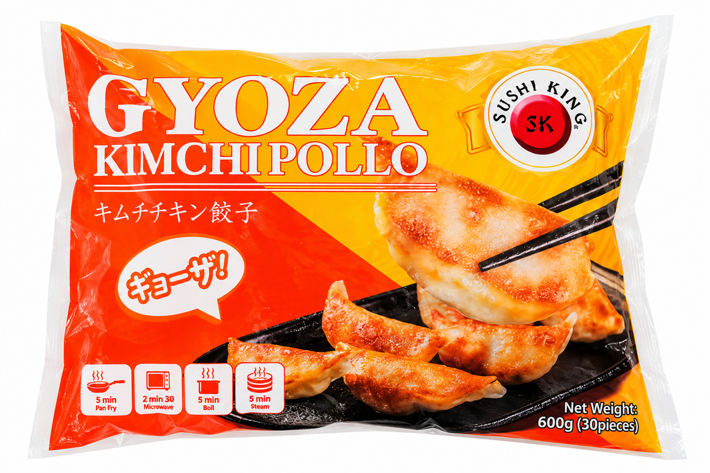 [200548/2G0092] GYOZA POLLO Y KIMCHI CONGELADA *SUSHI KING* 寿司王冻鸡肉泡菜煎饺 600g/10