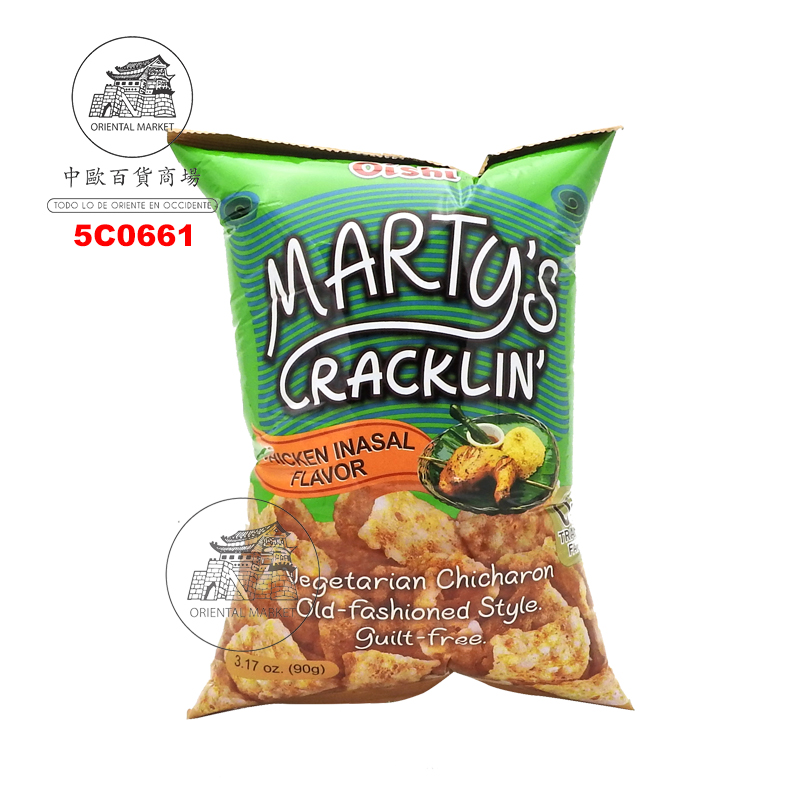 CHICHARON MARTY´S POLLO *OISHI* 上好佳(素)烤雞味豬皮 90G/30