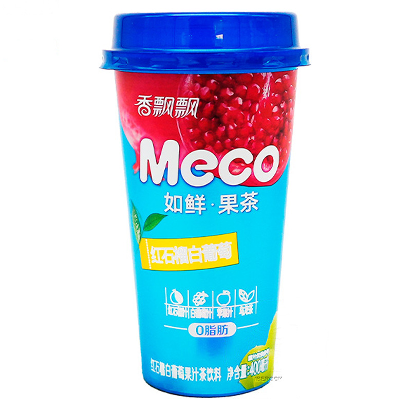 [501728/5B0412] BEBIDA GRANADA Y UVA *MECO* 香飘飘红石榴白葡萄果汁 400ml/15