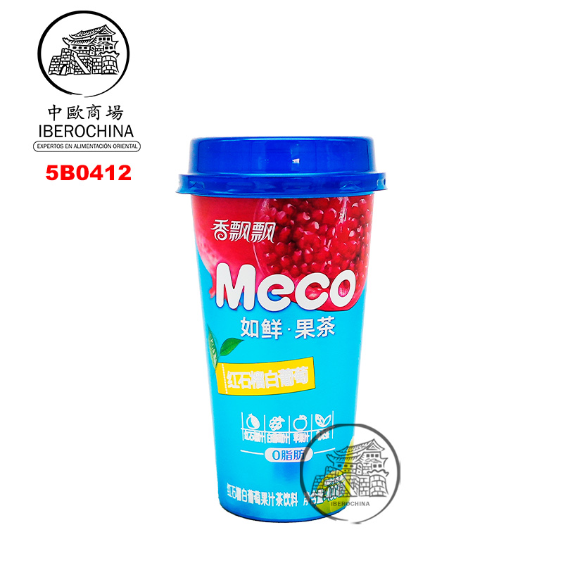 [501728/5B0412] BEBIDA GRANADA Y UVA *MECO* 香飘飘红石榴白葡萄果汁 400ml/15