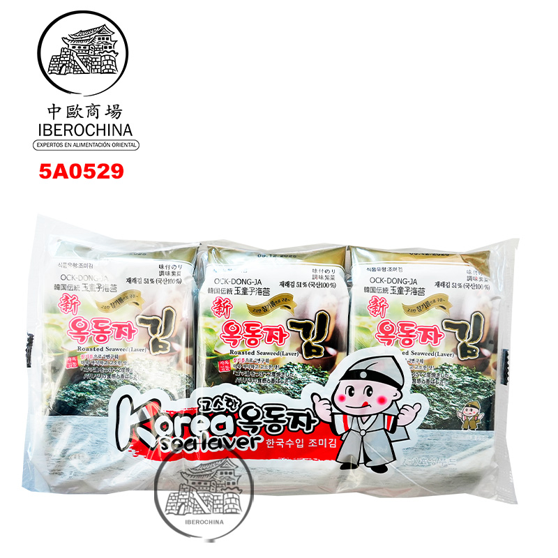 SNACK ALGA ORIGINAL *OCK-DONG-JA* 玉童子原味海苔 4,5g/3u/24