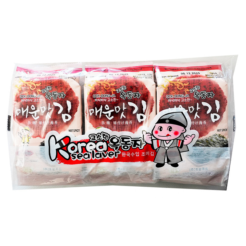 SNACK ALGA PICANTE *OCK-DONG-JA* 玉童子辣味海苔 4g/3u/24