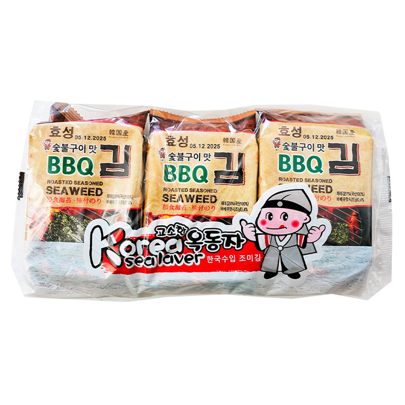 SNACK ALGA BBQ *OCK-DONG-JA* 玉童子烧烤味海苔 4,5g/3u/24
