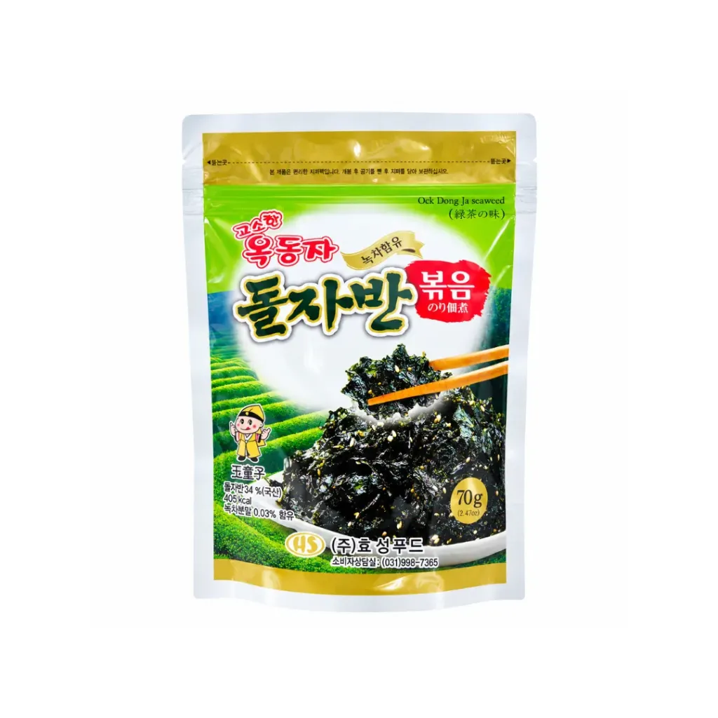 [501509/5A0537] SNACK ALGA COPO TE VERDE *OCK-DONG-JA* 玉童子绿茶味海苔碎 70g/20