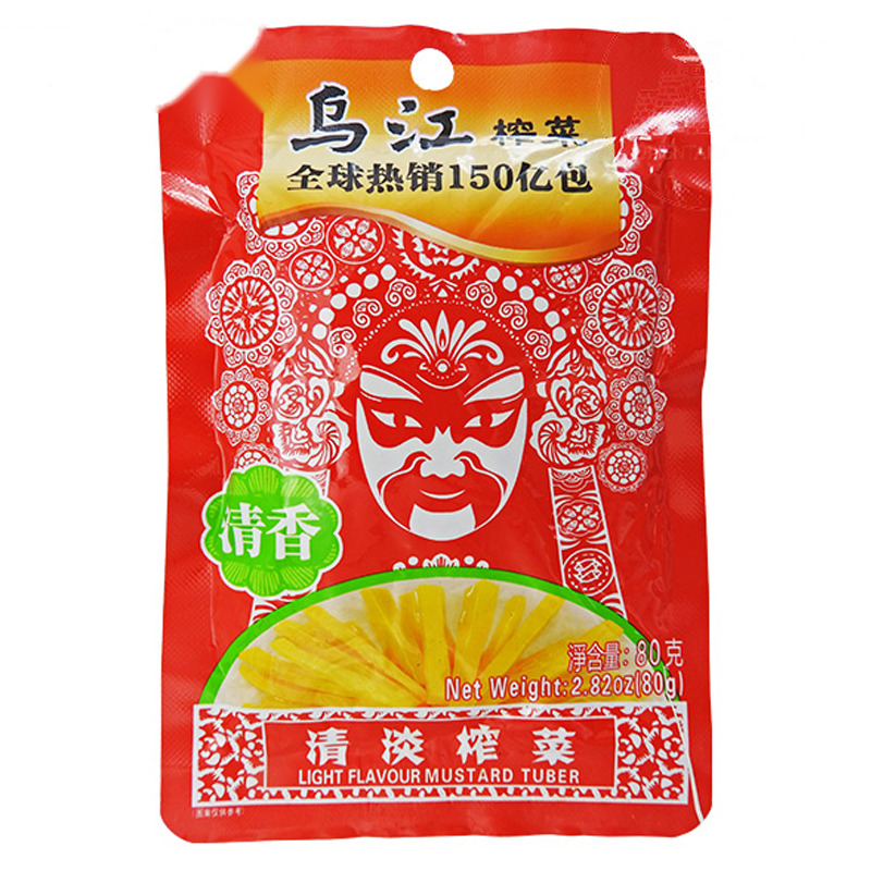 MOSTAZA CONSER. SABOR LIGERO *WUJIANG* 乌江清淡榨菜 80g/100
