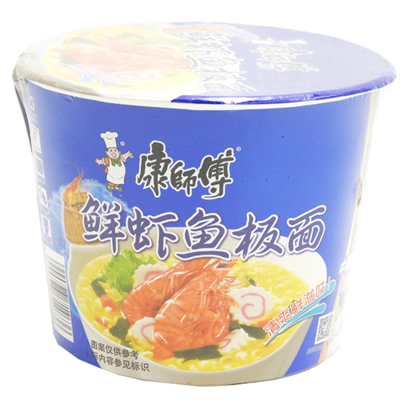 [502052/5T0085] FIDEO BOWL DE MARISCO *KANGSHIFU* 康师傅鲜虾鱼板碗面 101g/12
