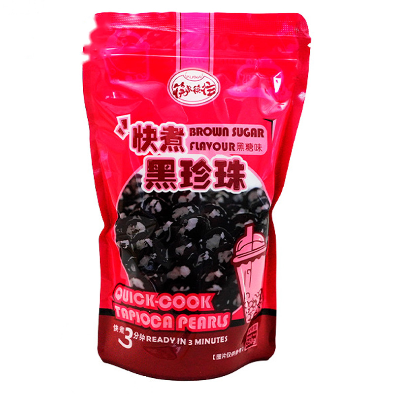 [502394/5P0770] PERLAS TAPIOCA AZUCAR NEGRO *KLKW* 筷来筷往黑糖珍珠粉圆 250g/36