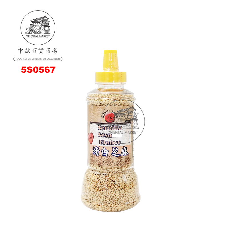 SESAMO BLANCO TOSTADO *SUSHI KING* 寿司王烤白芝麻 100g/12