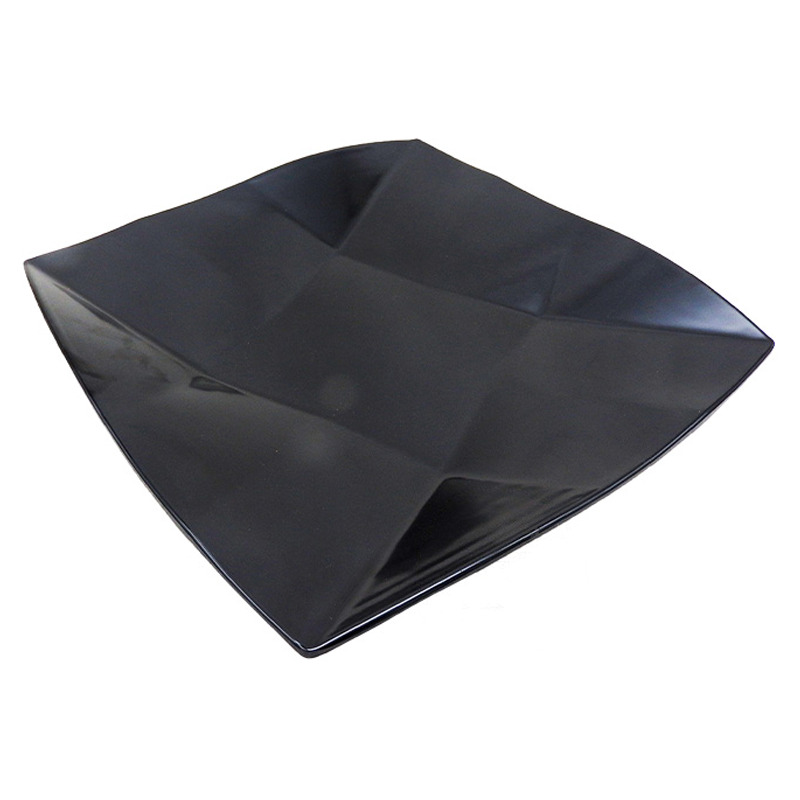 PLATO RECTANGULO *8034*  塑黑色井中皿 34cm/36