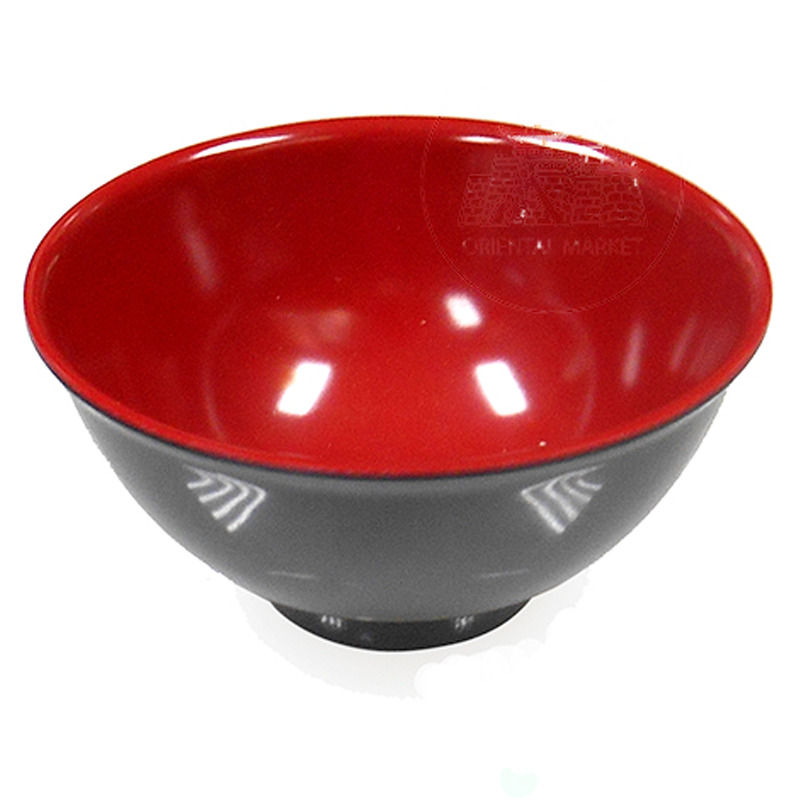[900626/884039] CUENCO PLASTICO *7103* 塑紅黑湯碗 /240