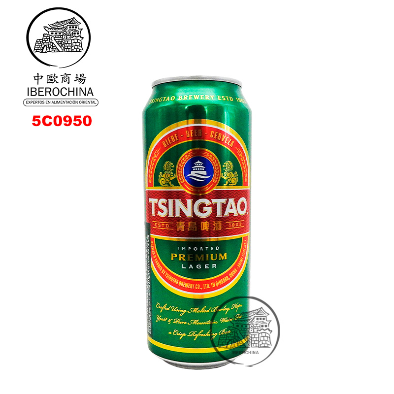 [501850/5C0950] CERVEZA (4,7%) CLASICA *TSINGTAO* 青岛经典啤酒 500ml/24