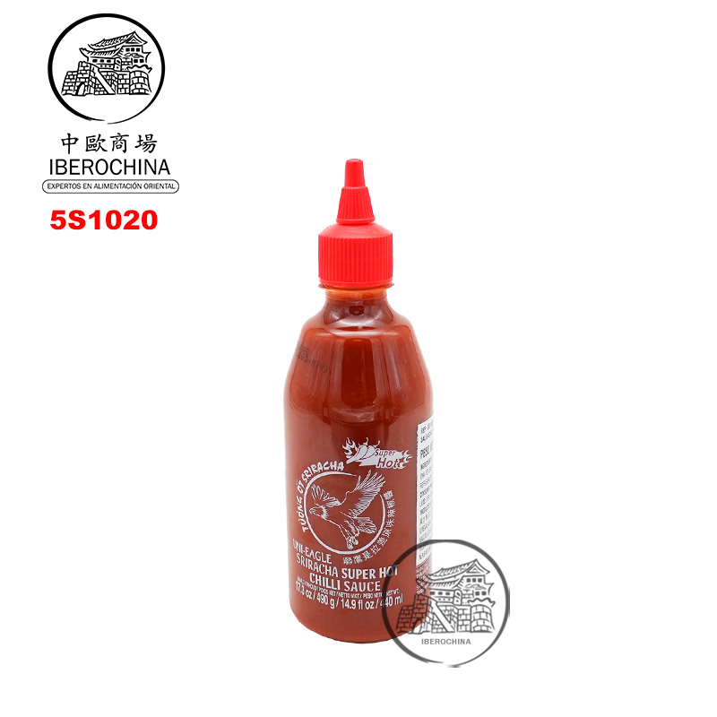 [502635/5S1020] SALSA SRIRACHA SUPER PICANTE *UNI-EAGLE* 联鹰超辣是拉差酱 490g/12