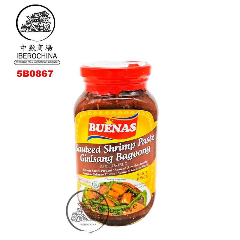 [501638/5B0867] BAGOONG ALAM.GUISADO PIC *BUENAS* 菲律宾熟辣虾酱340g/24