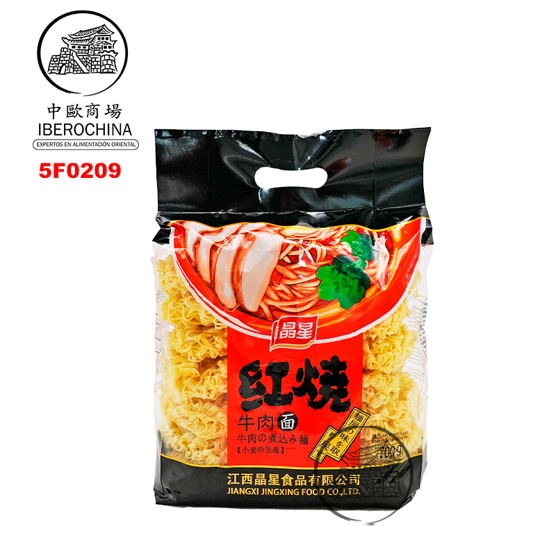 FIDEO PARA TERNERA *JING XING* 晶星红烧牛肉面 700g/12