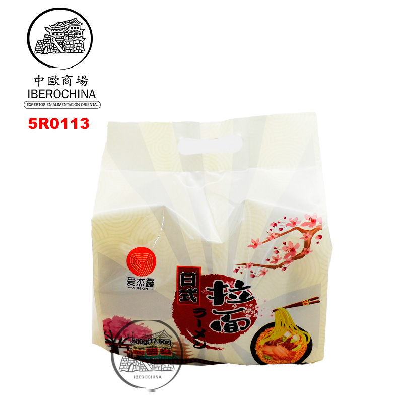 RAMEN ESTILO JAPONÉS *AI JIE XIN* 爱杰鑫日式拉面 500g/24