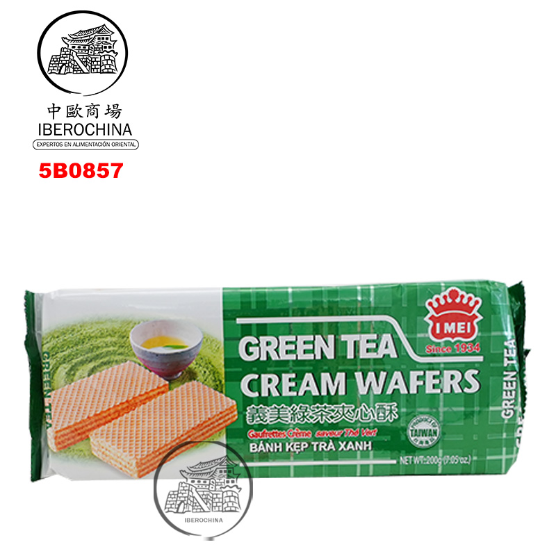 [501664/5B0854] BARQUILLO DE TE VERDE *IMEI* 義美绿茶威化 112G/12