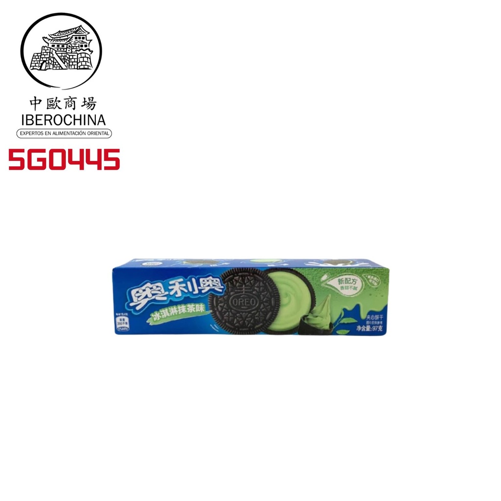 [502098/5G0445] GALLETA MATCHA *OREO* 奥利奥抹茶夹心饼干 97g/24