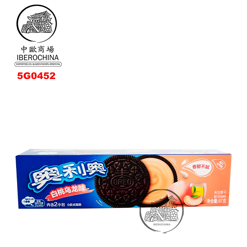 [502099/5G0452] GALLETA MELOCOTON OOLONG *OREO* 奥利奥乌龙蜜桃夹心饼干 97g/24