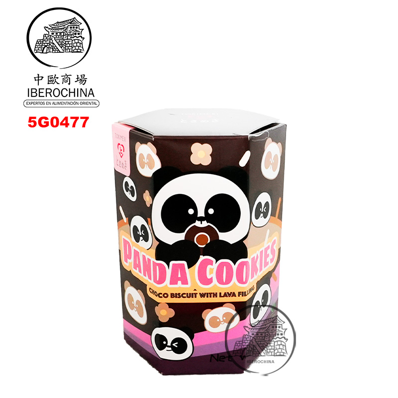 [502103/5G0477] GALLETA PANDA CHOCOLATE *TOKIMEKI* 熊猫熔岩流心饼干巧克力味 40g/24