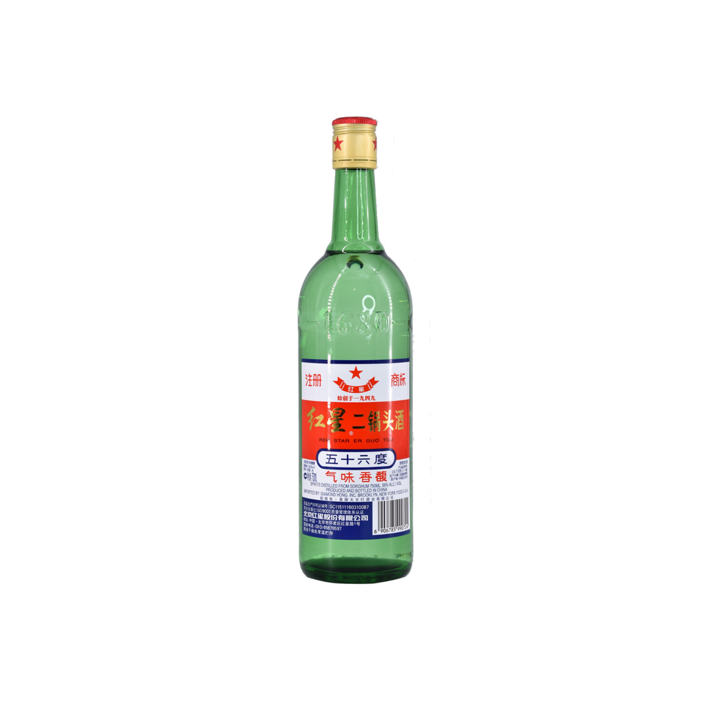 AGUARDIENTE (56%) ERGUOTOU  *HONGXING* 红星二锅头酒 500ml/12
