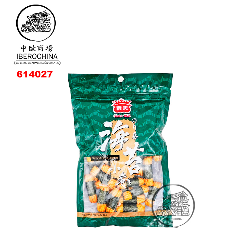 BARQUILLO NORIMAKI ARROZ MINI 海苔小卷 70g/12