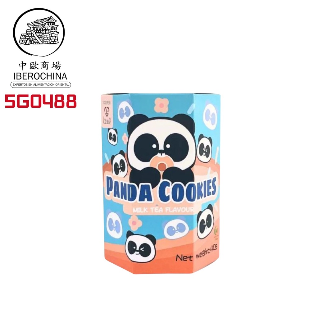 GALLETA PANDA TE LECHE *TOKIMEKI* 熊猫夹心饼干奶茶味 40g/24