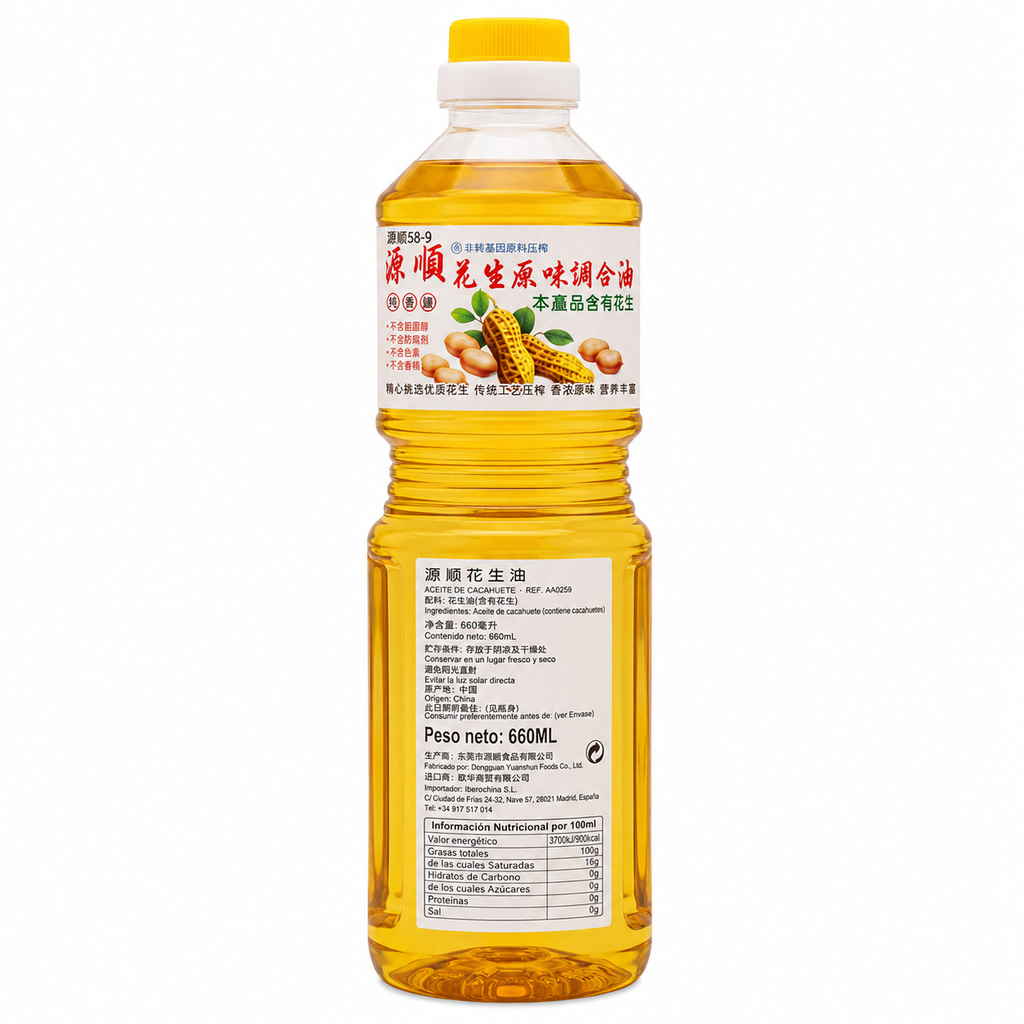 ACEITE VEGETAL *YUNSHUN* 源顺调和花生油 660ml/12