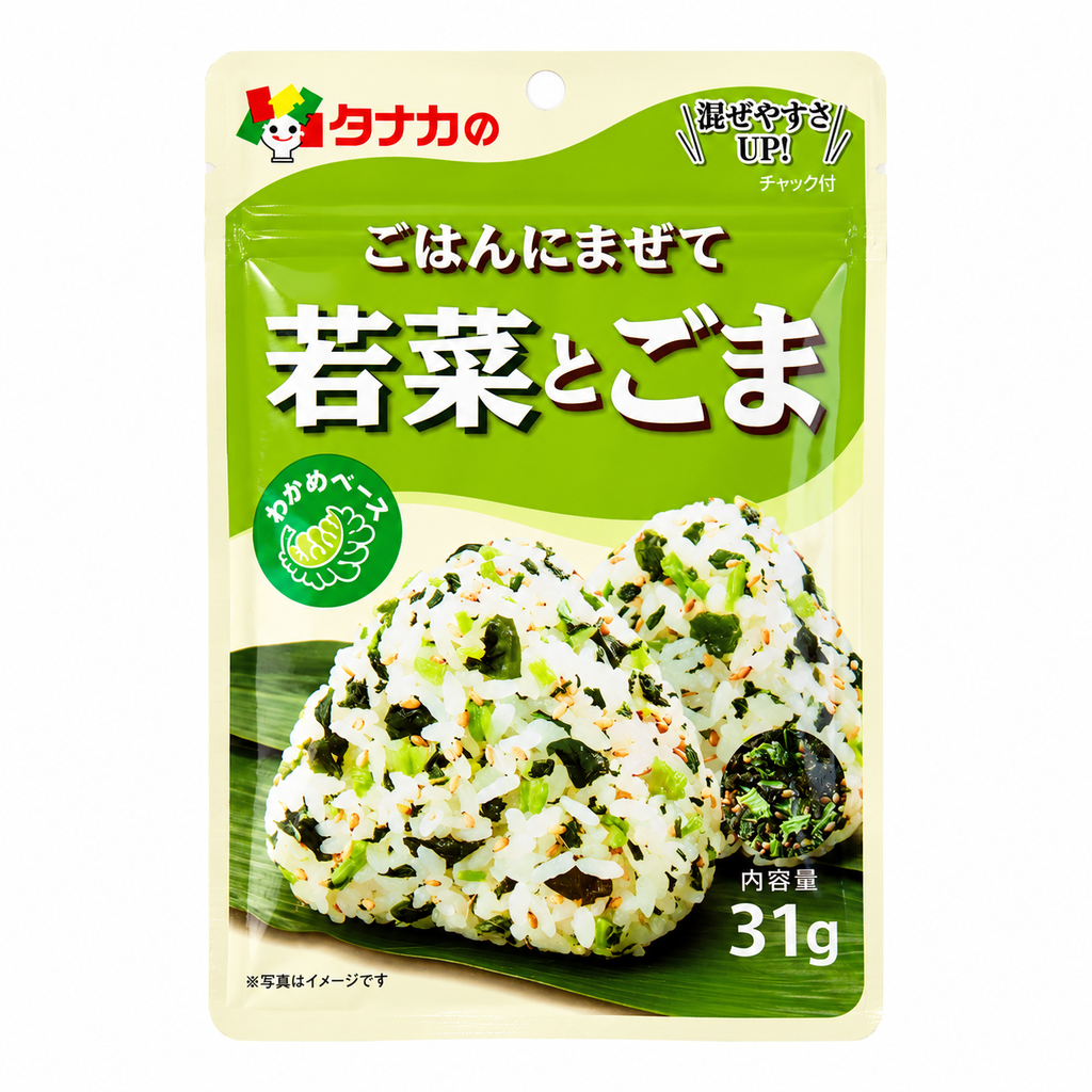 [501379/5P0858] PREPARADO FURIKAKE ALGA & SESAMO *TANAKA* 日本米饭调味料海苔芝麻味 31g/80