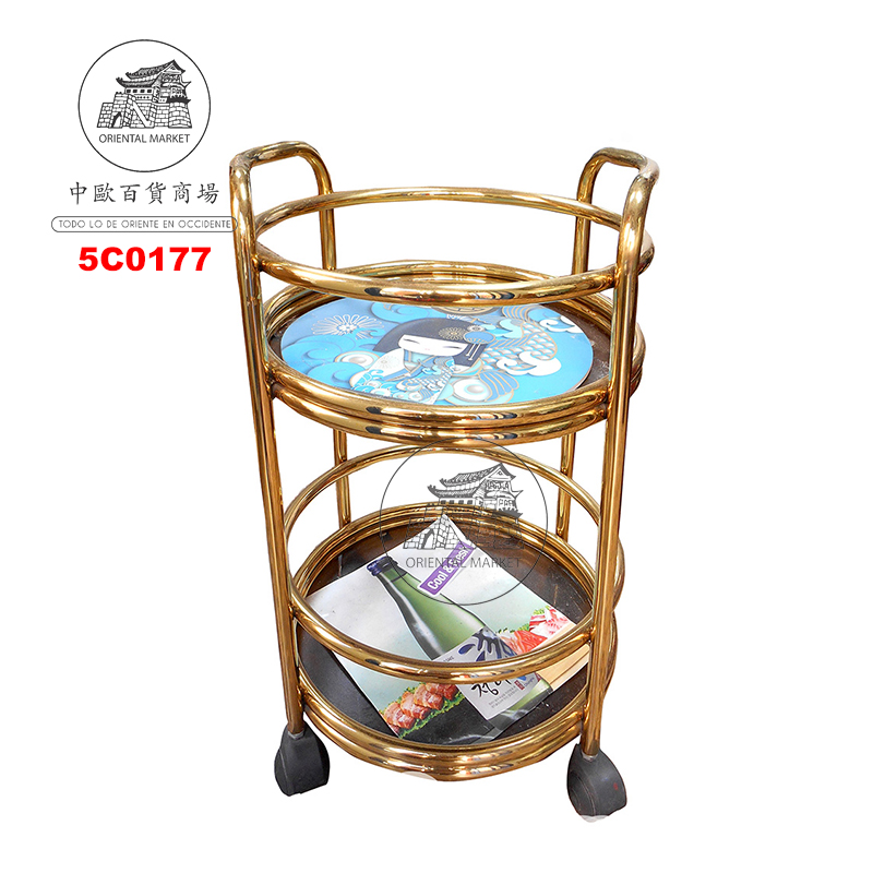 CARRO REDONDO    圆型酒水车玻璃架 1