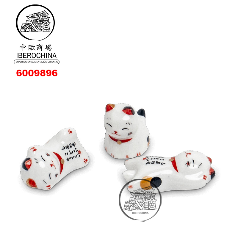 [900582/6009896] APOYO PARA PALILLOS 招财猫筷子架 5cm/480