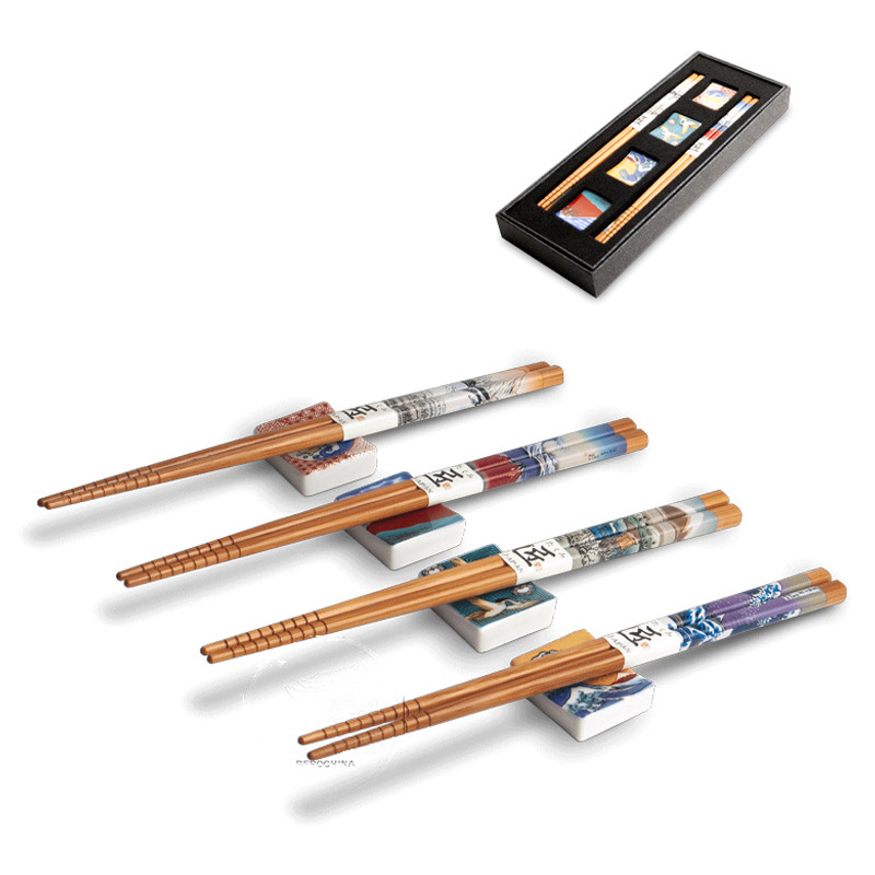 [900568/6006231] SET PALILLOS 日本匠字筷子4人装 22.5cm/36