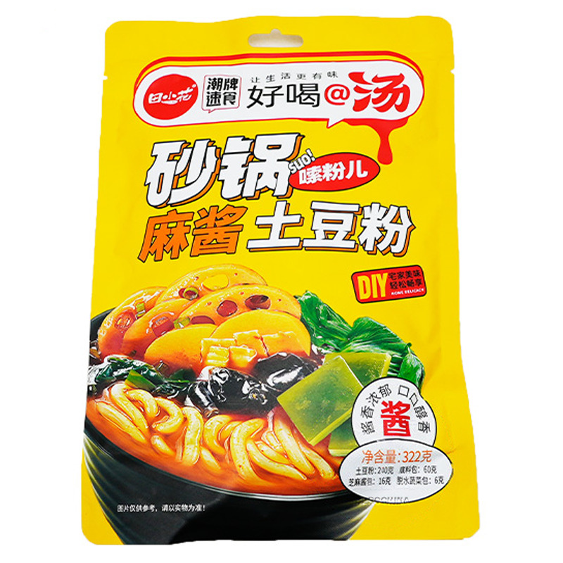 [502021/5F0215] FIDEO PATATA CON SALSA SESAMO 田小花砂锅麻酱土豆粉 327g/30