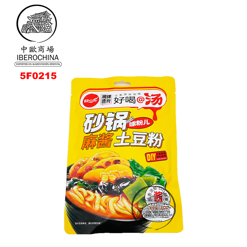 FIDEO DE PATATA CON SALSA SÉSAMO 田小花砂锅麻酱土豆粉 327g/30