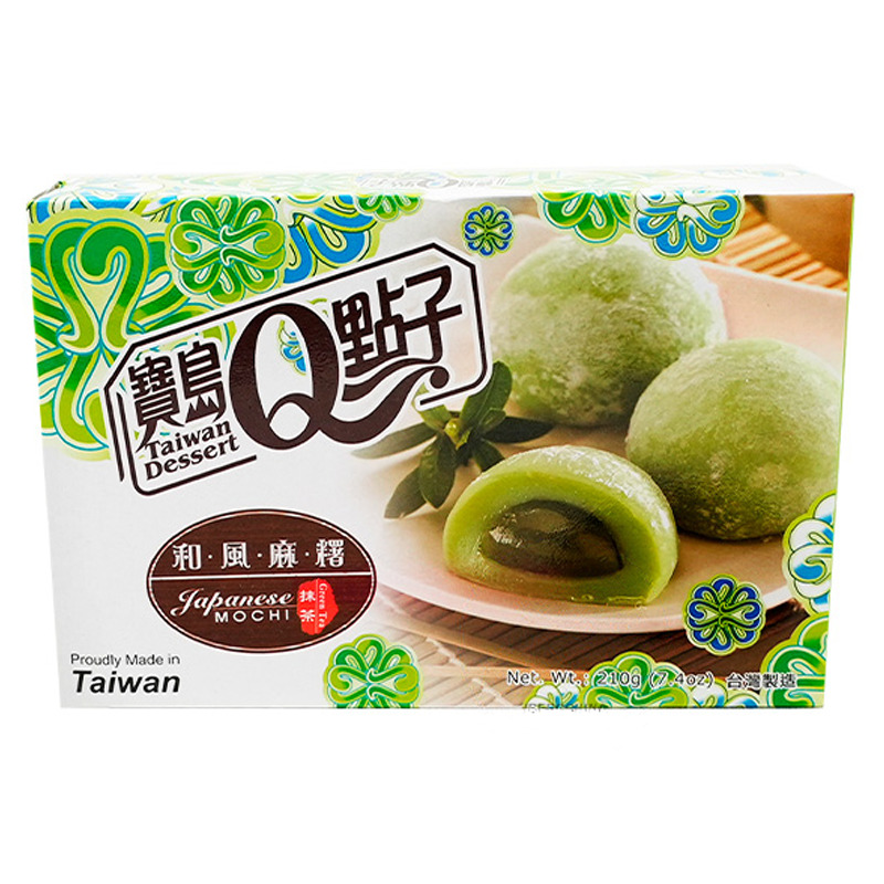 [502961/614014] MOCHI TE VERDE HEFENG *宝岛Q点子* 和风绿茶麻薯 210g/24