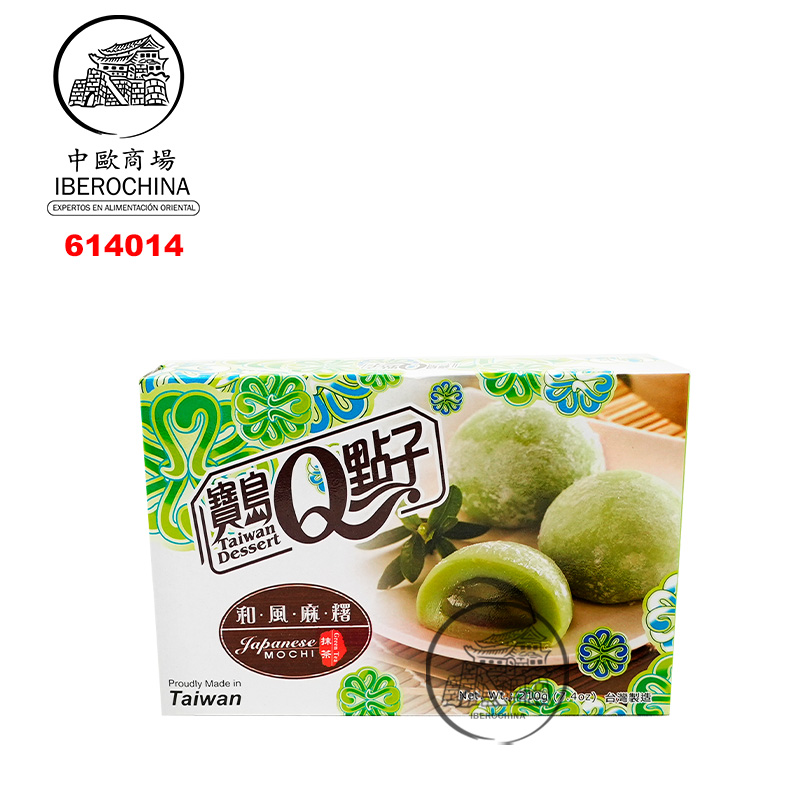 [502961/614014] MOCHI TE VERDE HEFENG *宝岛Q点子* 和风绿茶麻薯 210g/24