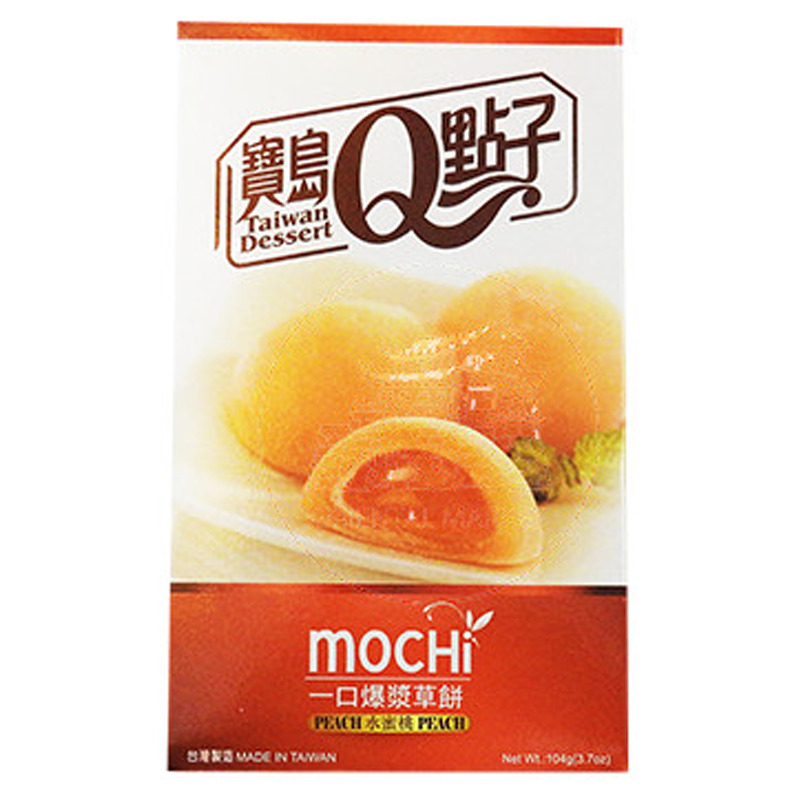 MOCHI MELOCOTON *宝岛Q点子* 蜜桃麻薯 104g/24