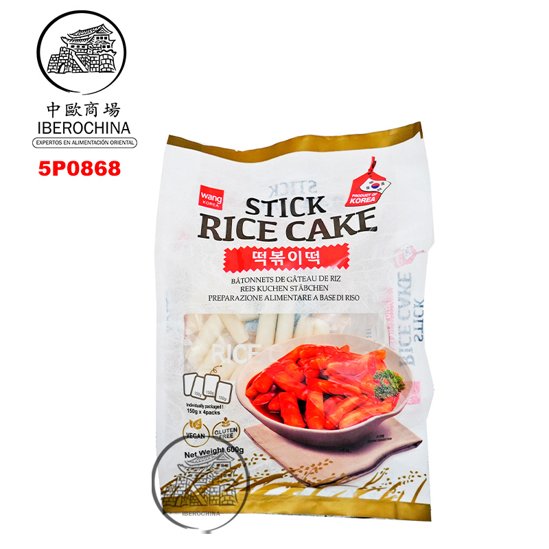 [502311/5P0868] PASTA ARROZ TIRA COREA *WANG* 韩国WANG韩式年糕条 600g/12