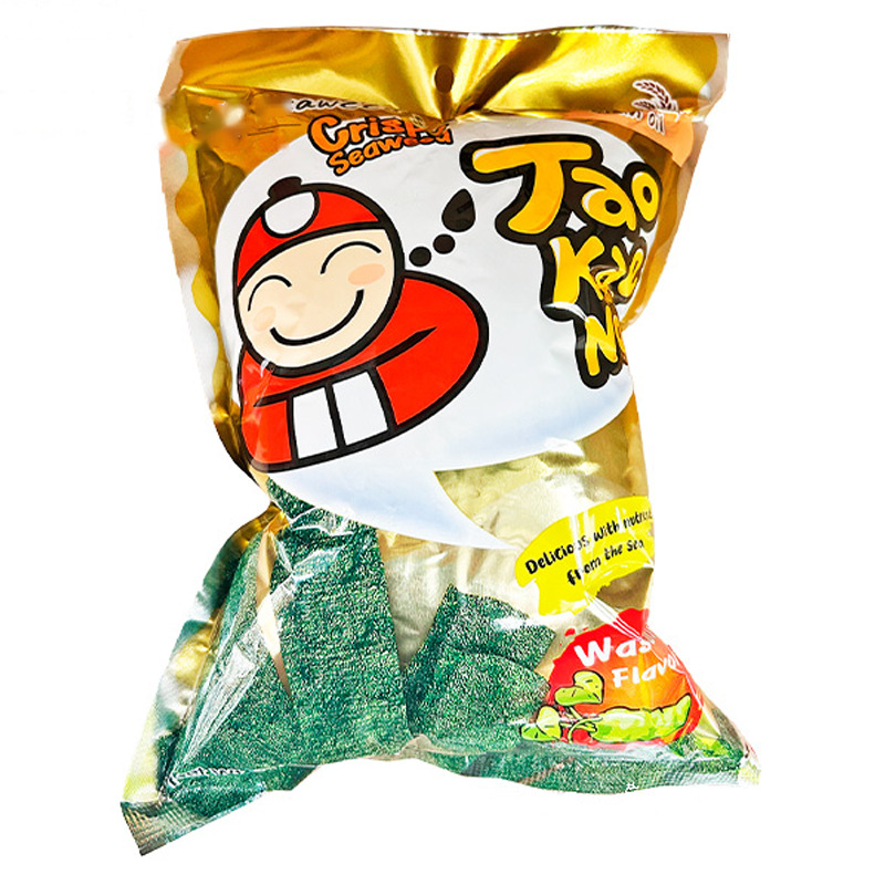 [502724/5A0302] SNACK ALGA WASABI *TAOKAENOI* 小老板芥末味海苔 32g/12