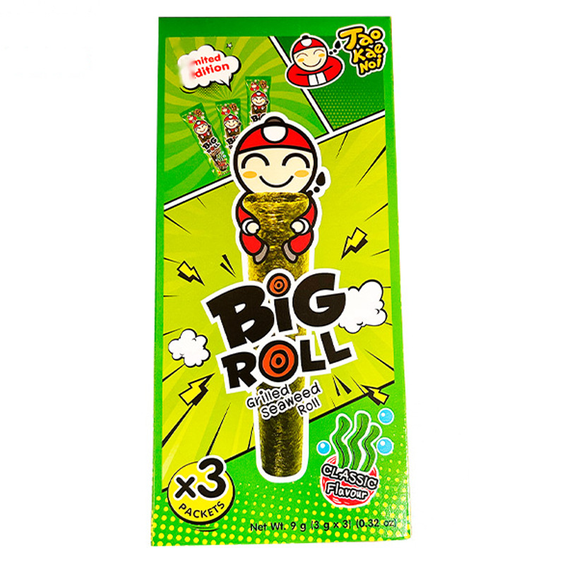 SNACK ALGA ROLLO CLASICO *TAOKAENOI* 小老板原味海苔卷 3g/3/24