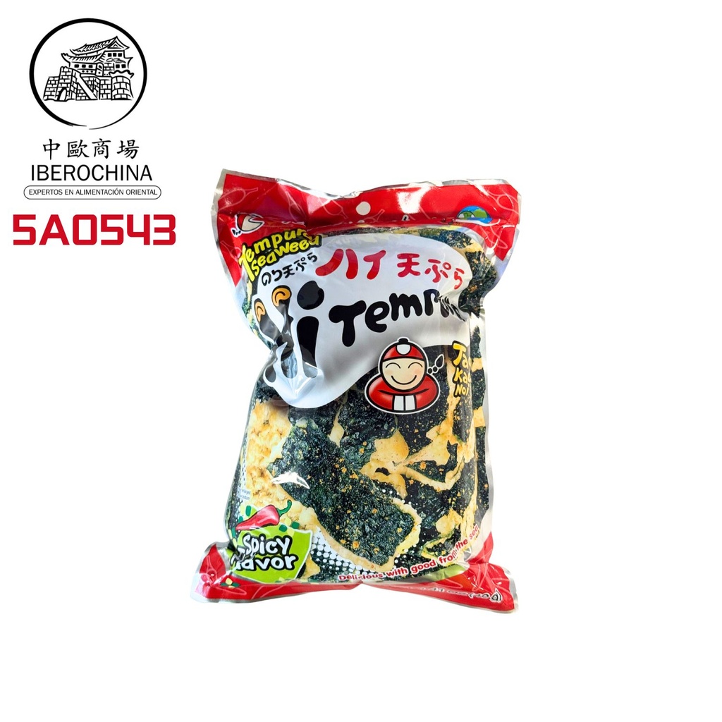 [502723/5A0543] SNACK ALGA TEMPURA PICANTE *TAOKAENOI* 小老板天妇罗辣味海苔 40g/12