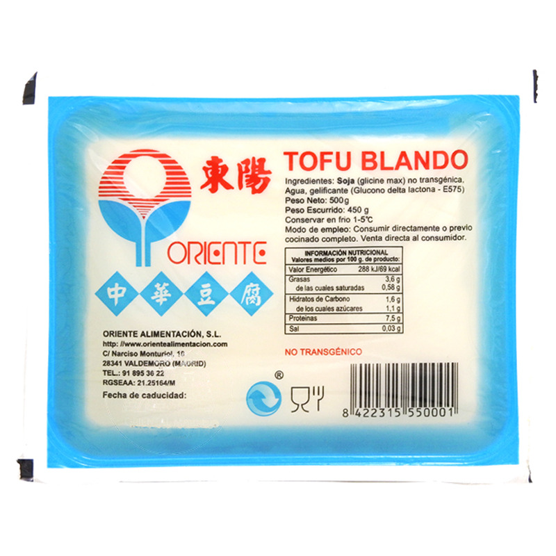 TOFU BLANDO *ORIENTE* 东阳盒装嫩豆腐 425g