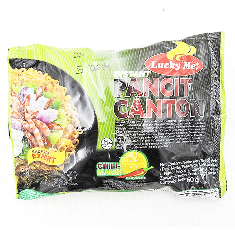 [502278/5T0614] PANCIT CANTON CHILIMANSI *LUCKY ME* 辣青柠炒面 60g/24
