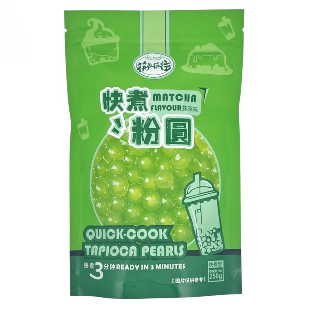 PERLAS DE TAPIOCA SABOR MATCHA 筷来筷往抹茶味快煮粉圆 250g/36