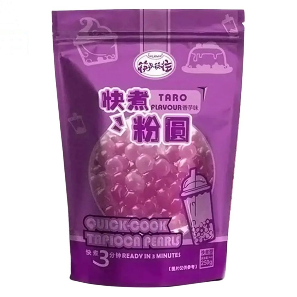 PERLAS DE TAPIOCA SABOR TARO 筷来筷往香芋味快煮粉圆 250g/36