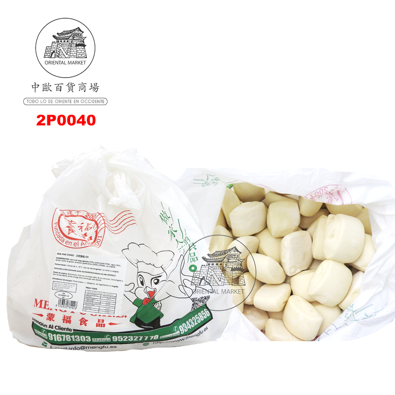 MINI PAN CHINO CONGELADO *MENGFU* 蒙福冻刀切馒头 1kg/4