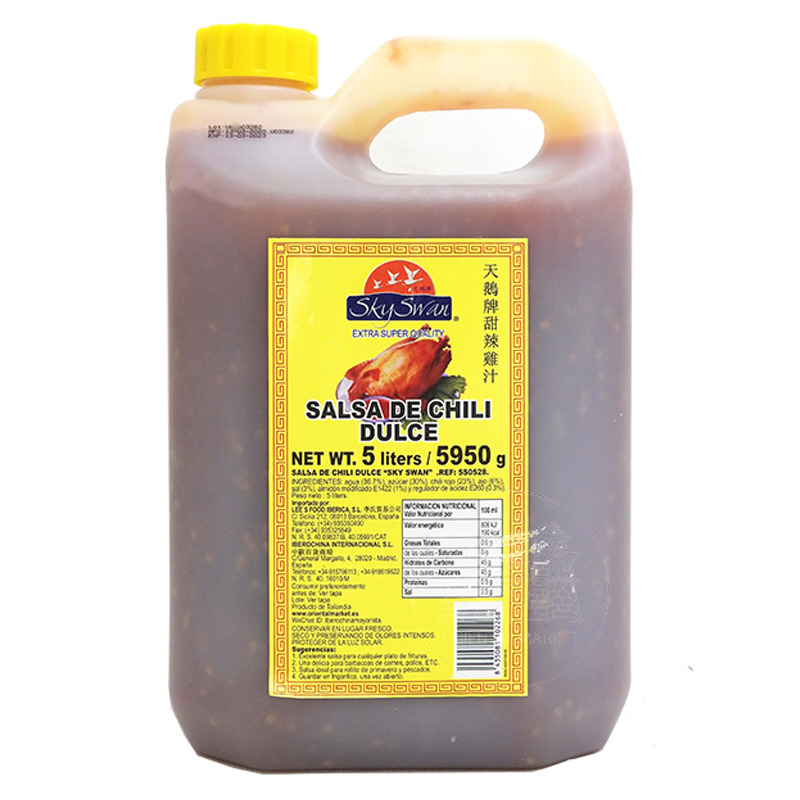 [502488/5S0528] SALSA CHILI DULCE *SKY SWAN* 天鹅甜辣鸡汁 5,95kg/4